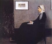 James Abbott McNeil Whistler Arrangement in Grey and Black Nr.1 or Portrait of the Artist-s Mother painting